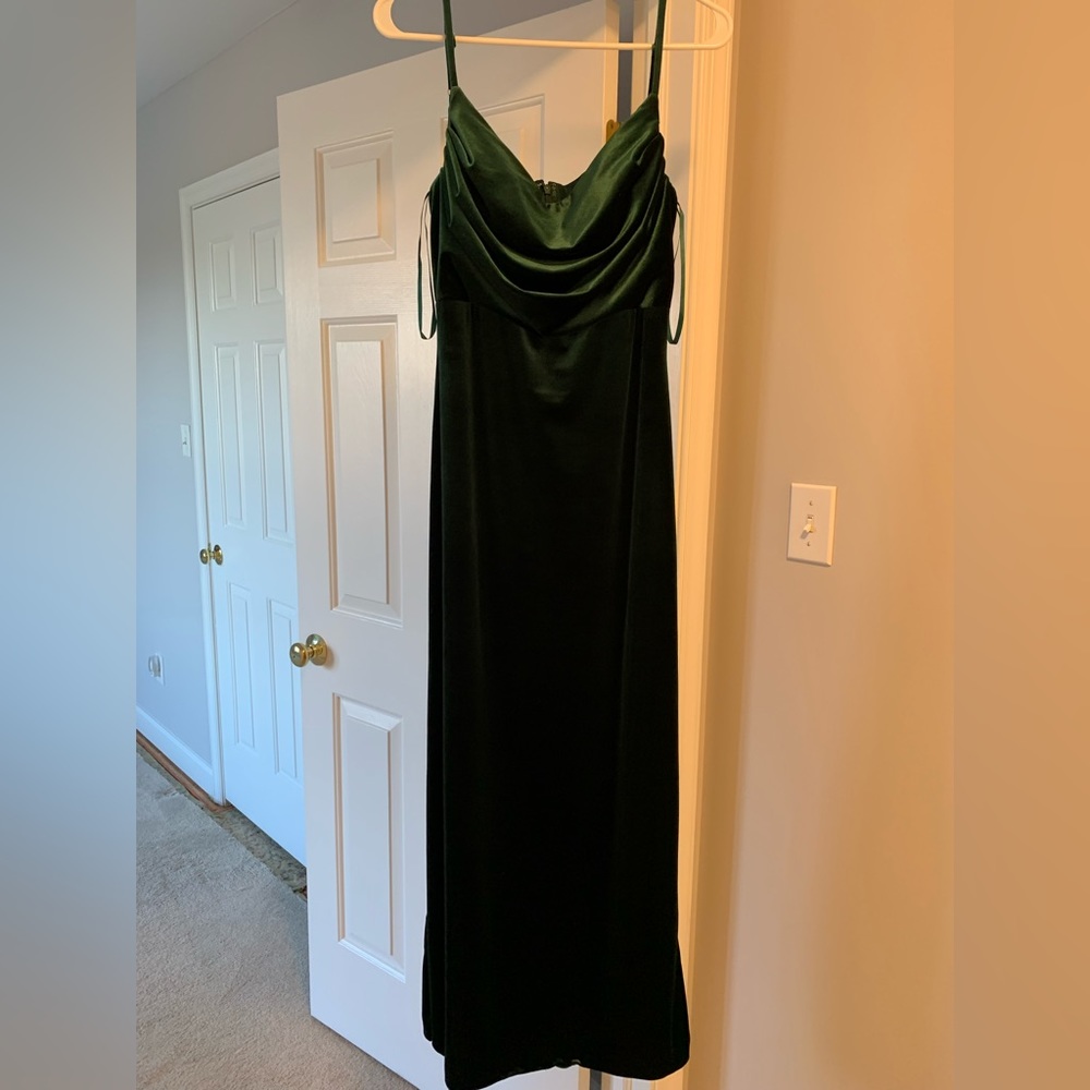 Revelry 613 velvet emerald dress